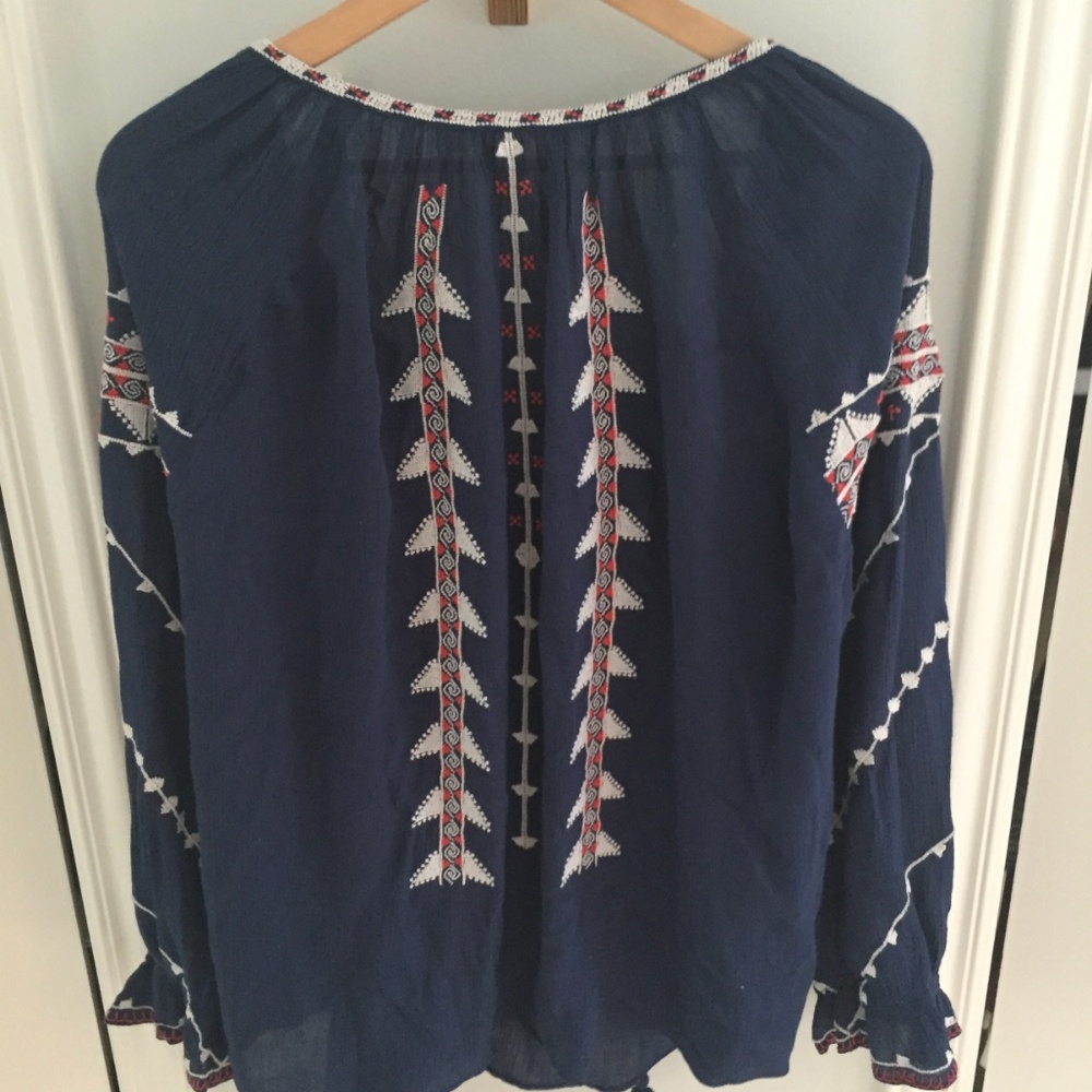 beaded navy top - Picture 4 of 5
